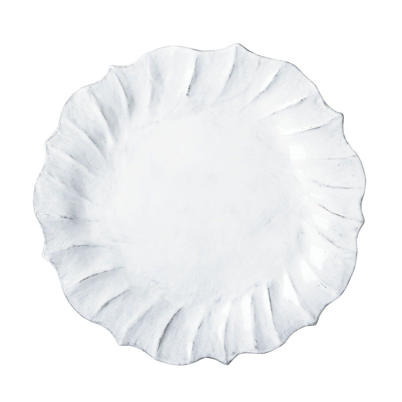 Incanto White Ruffle European Dinner Plate