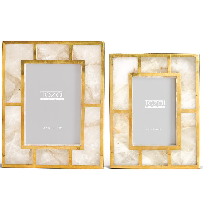 White Quartz Photo Frame