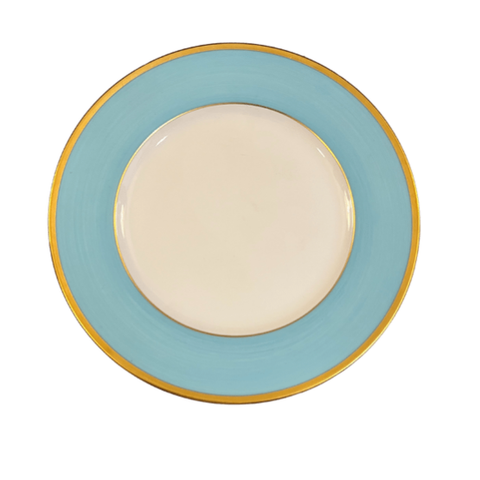 Madison Turquoise/Gold Dessert Plate