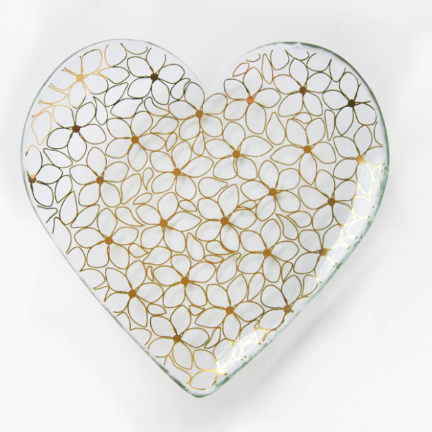 Daisy Chain Heart Plate