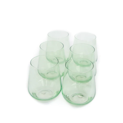 Mint Green Stemless Set of 6