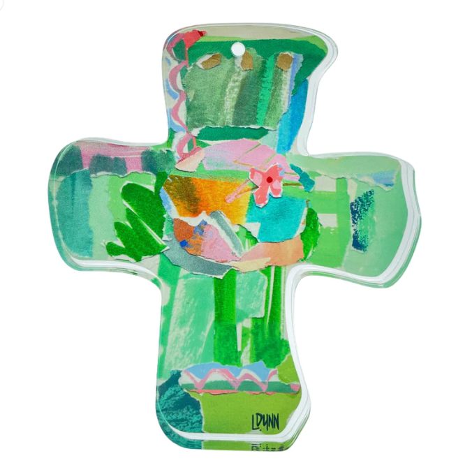 Green Everlasting Love Cross