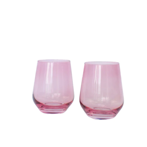 Rose Stemless Set of 2