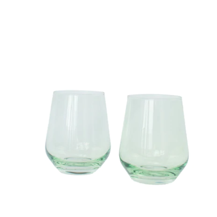 Mint Green Stemless Set of 2