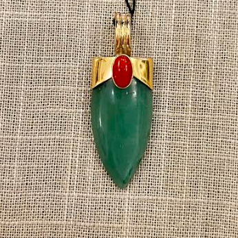 Aventurine Coral Pendant