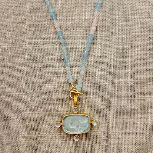 Two Piece Italian Glass Necklace