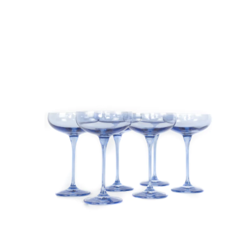 Cobalt Coupe Glass Set of 6