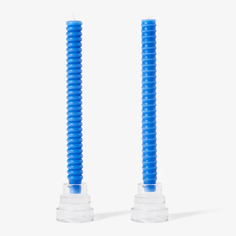 Dusen Dusen Blue Taper Candles