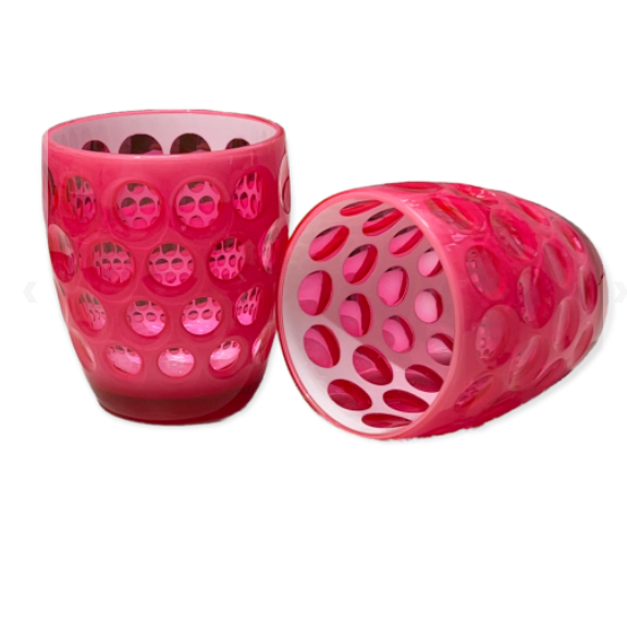 Lente Fluo Tumbler Set/6 Fushia