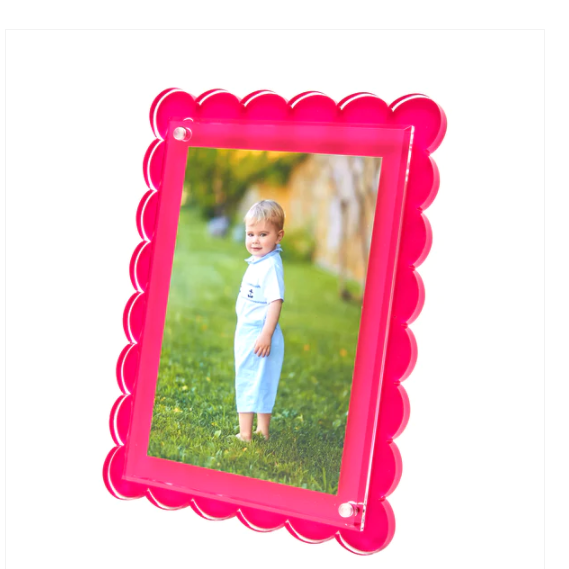 Pink Scalloped Frame