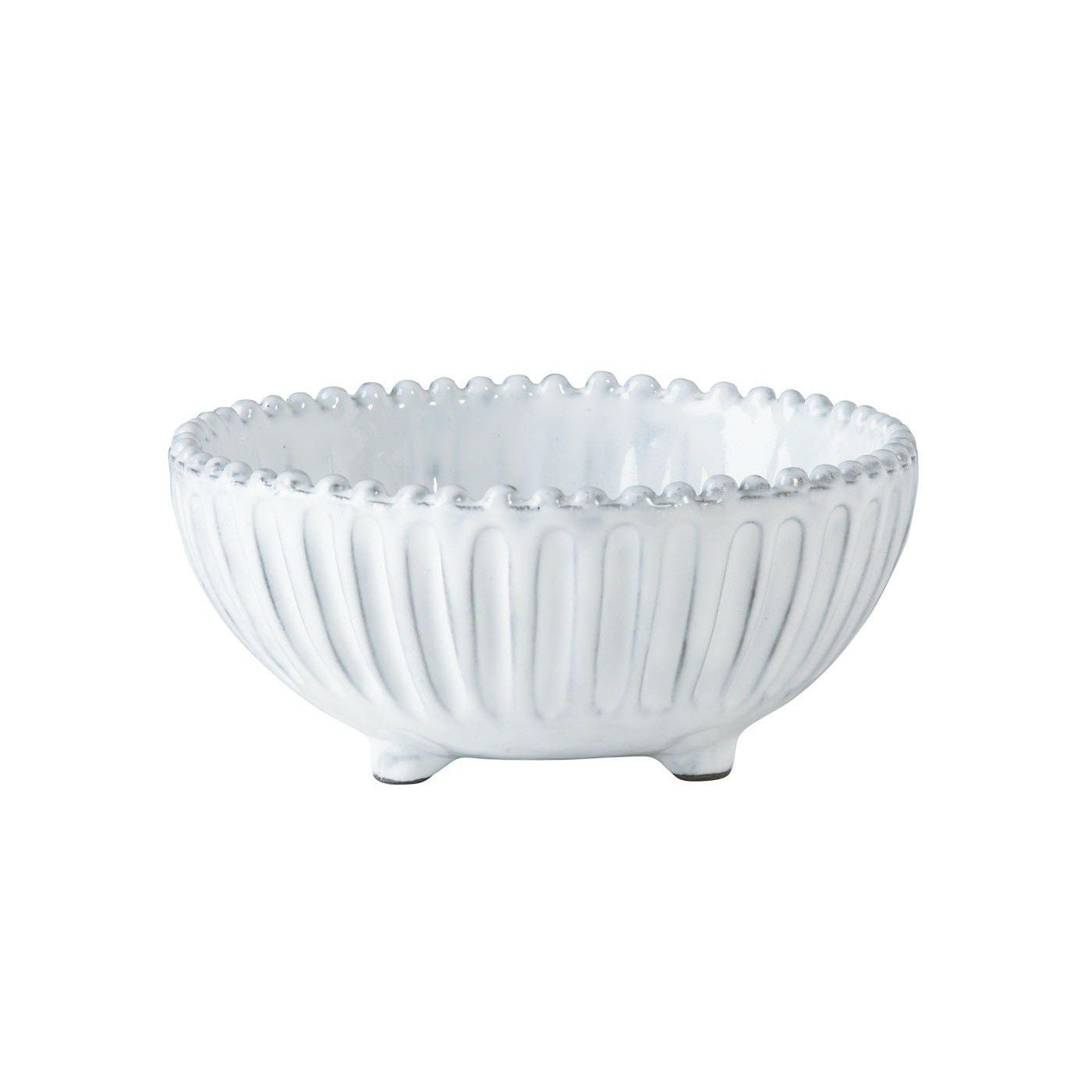 Incanto White Stripe Footed Bowl