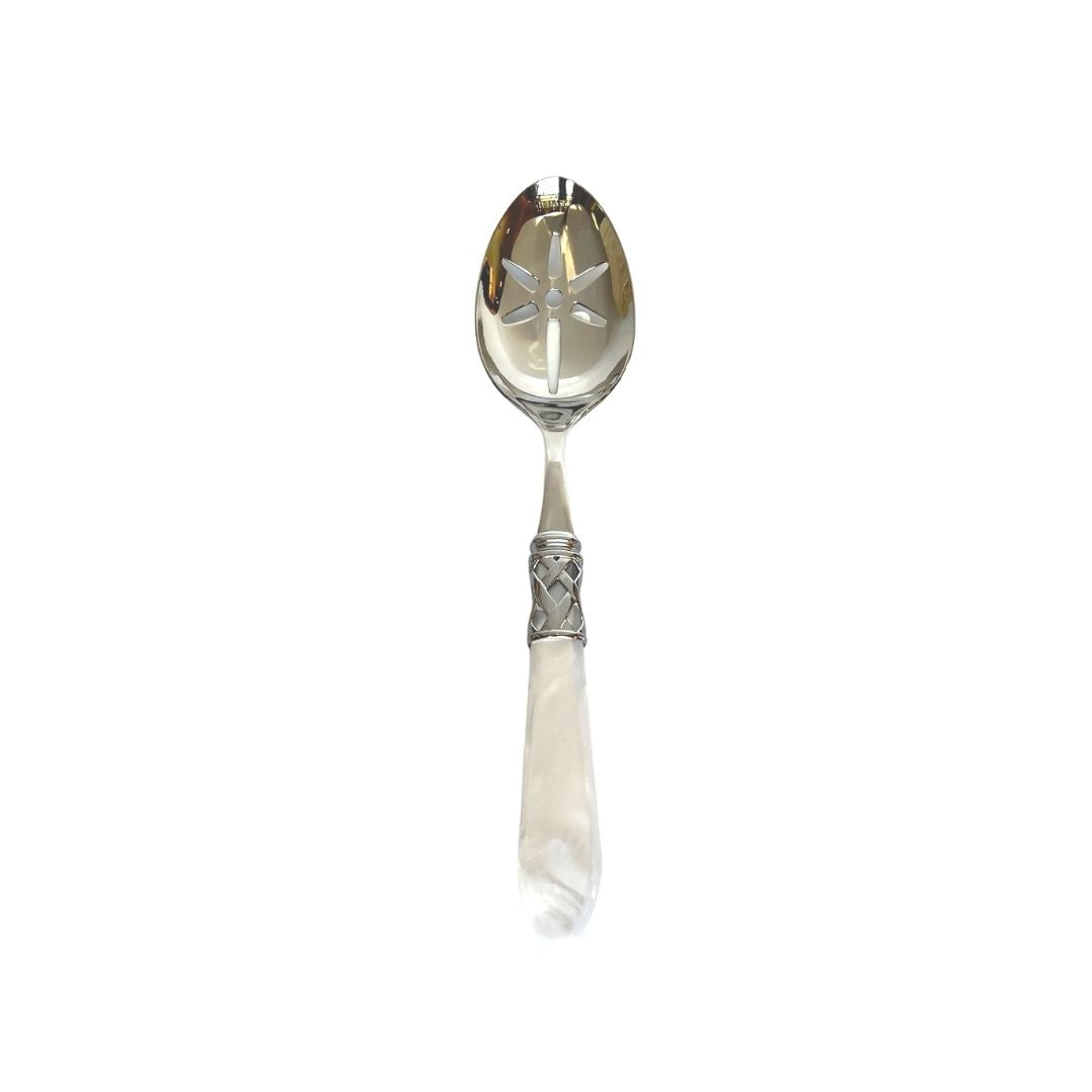 Aladdin Brilliant White Slotted Serving Spoon