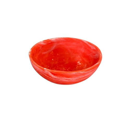 Apricot Swirl Medium Wave Bowl