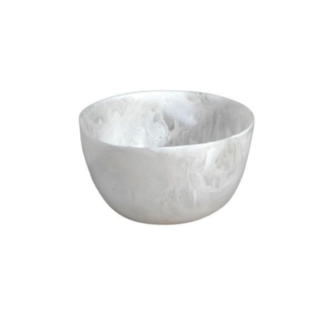 White Swirl Medium Deep Bowl