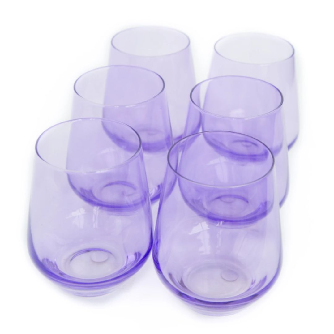 Lavender Stemless Set of 6