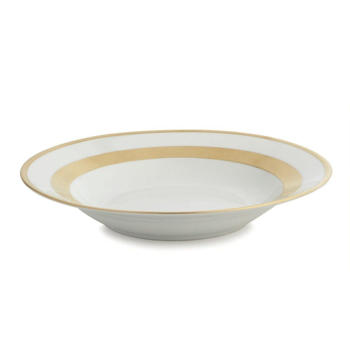 William Gold Rim Soup Plate