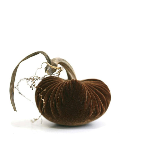 Every original plush pumpkin product is meticulously hand-crafted and one-of-a-kind, designed to add the perfect accessory to your home. We use real pumpkin, gourd and squash stems, harvested by hand from local farms.