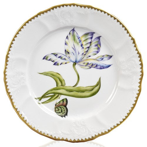 Old Master Tulips Purple & Yellow Tulip Salad Plate