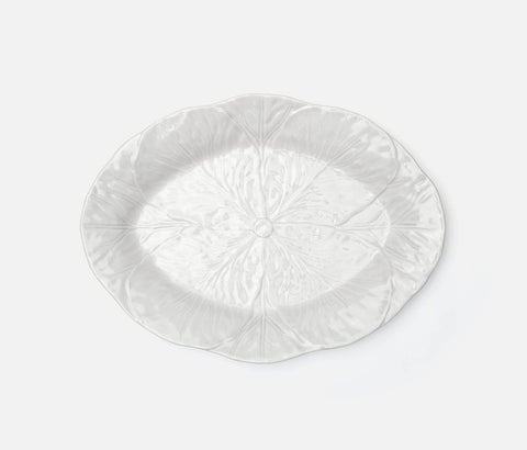 Clarise White Cabbage Large Oval Platter