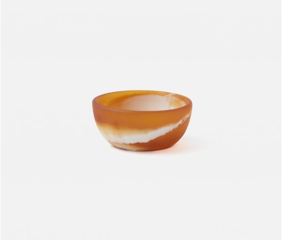Hugo Amber Swirl Resin Mini Bowl