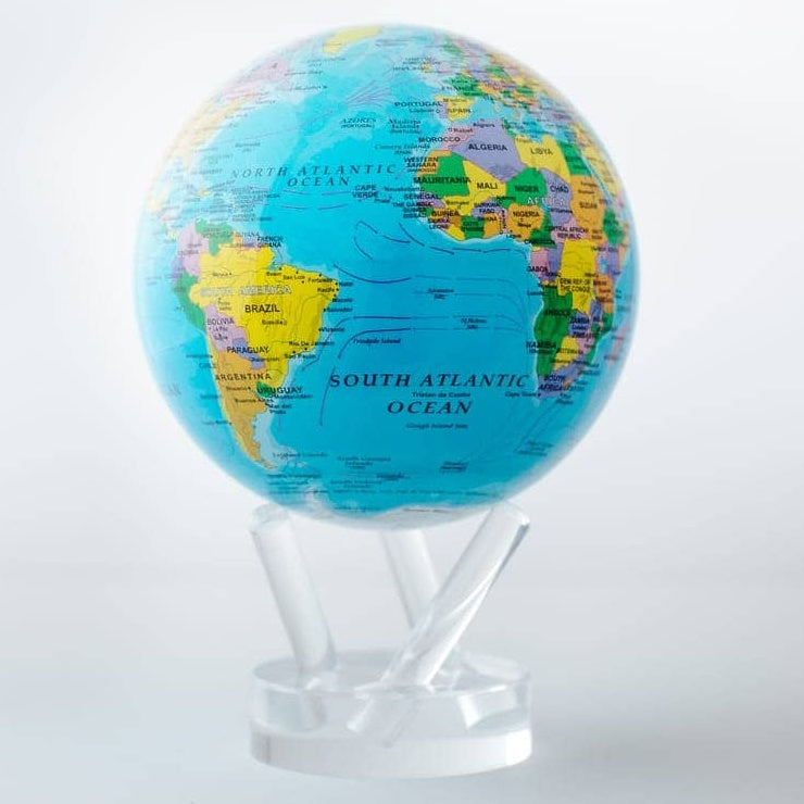 Blue Political Rotating Mova Globe