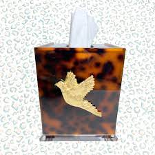 Pheasant Boutique Tissue Box-Tortoise