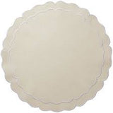 Linho Scalloped Round Placemat, set of 4