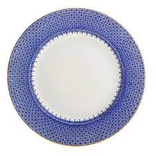 Blue Lace Dessert Plate