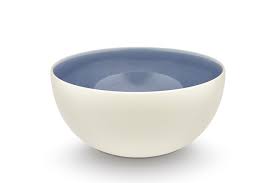 Tourron Natural Blue Chardon Serving Bowl