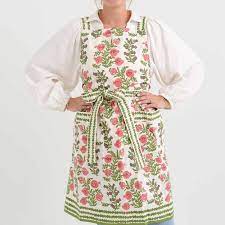 Pom Bells Fern & Poppy Apron