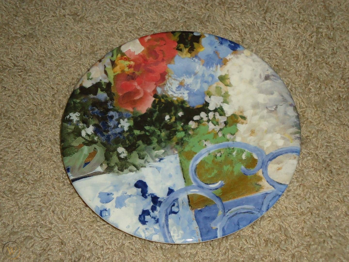 Chaise Bleue Dessert Plate