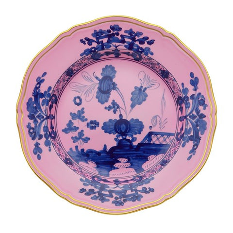 Oriente Italiano Azalea with Gold Trim Dinner Plate