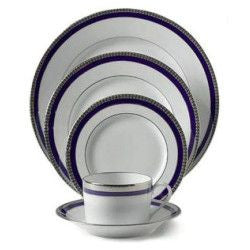 Symphonie Blue & Platinum Tea Cup & Saucer