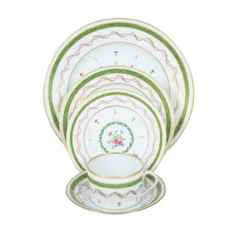 Vieux Paris Green Dinner Plate