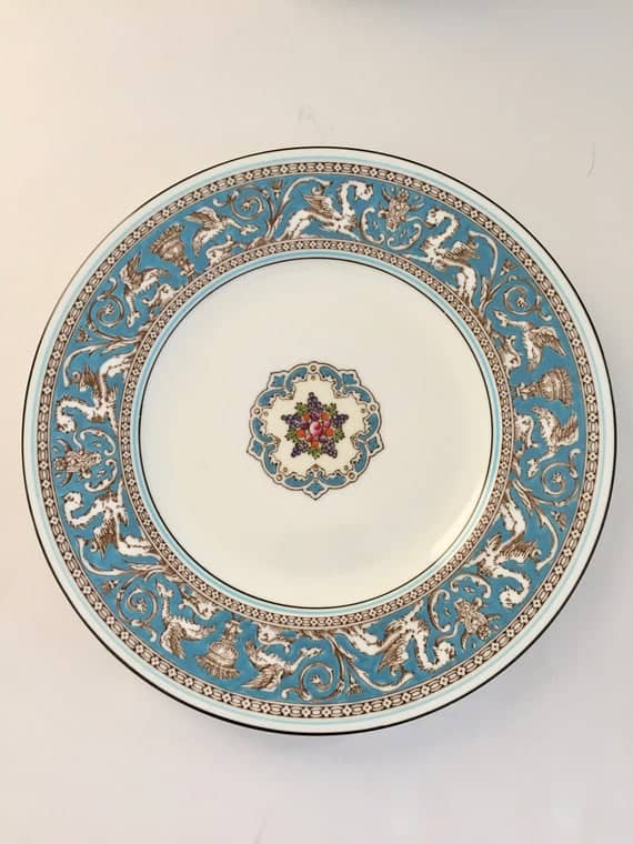 Florentine Turquoise Salad Plate