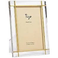 Gold Metal Design Lucite Frame