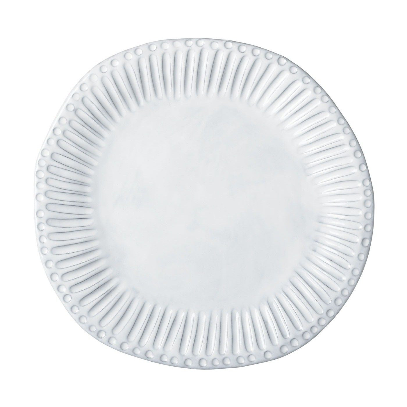 Incanto White Stripe European Dinner Plate