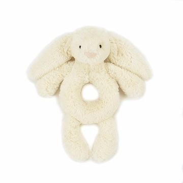 Bashful Cream Bunny Ring Rattle