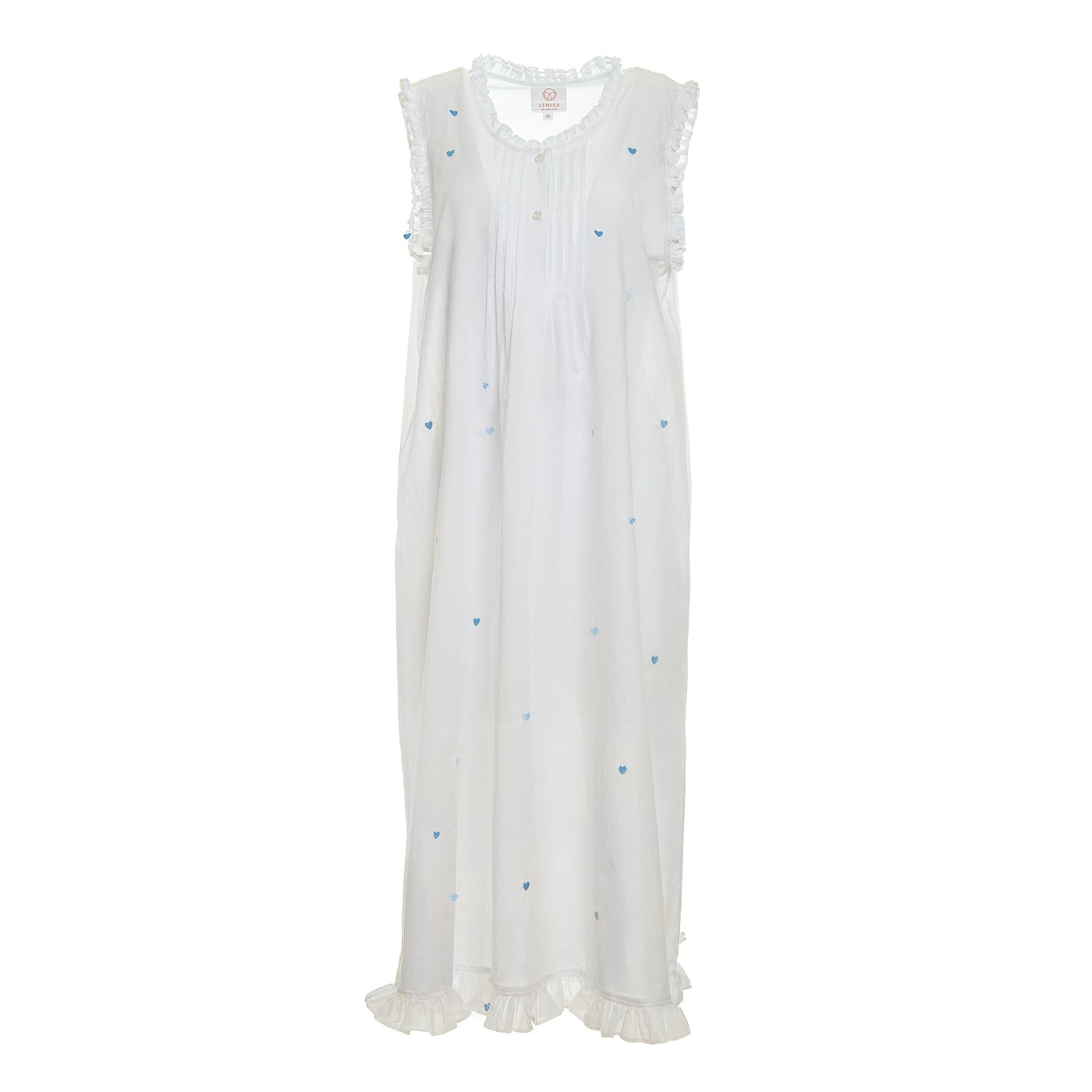 Josie Heart Nightgown-Blue