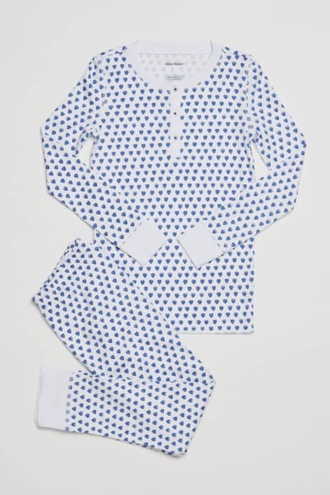 Blue Heart Kids Pajamas