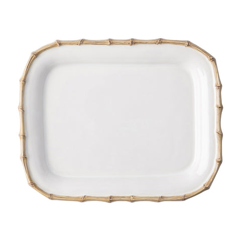 Classic Bamboo Natural 12'' Rectangular Platter