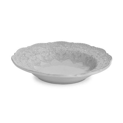 Merletto White Pasta/Soup Bowl