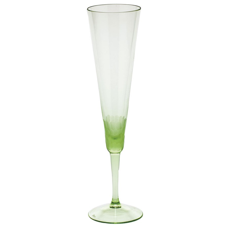Pebbles Champagne Flute Ocean Green