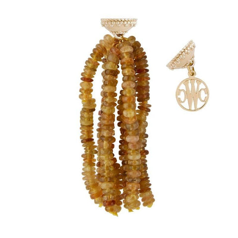 Yellow Tourmaline 8 Strand Piece