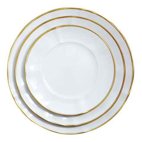 Simply Elegant Gold Salad Plate