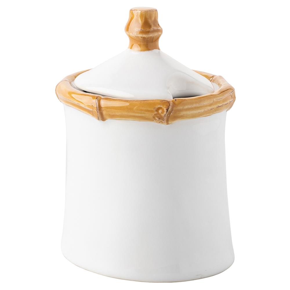 Classic Bamboo Lidded Sugar Bowl