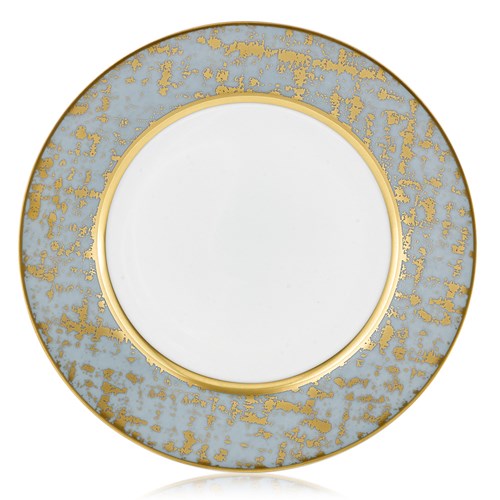 Tweed Grey & Gold Dinner Plate