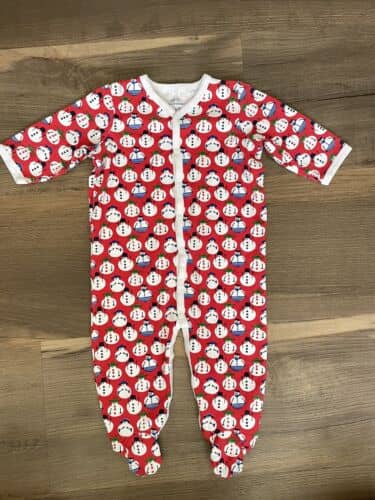 Red Sno Global Footie Pajamas