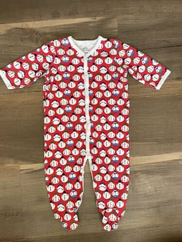Red Sno Global Footie Pajamas