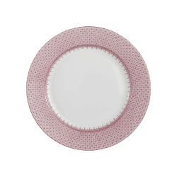 Pink Lace Dessert Plate